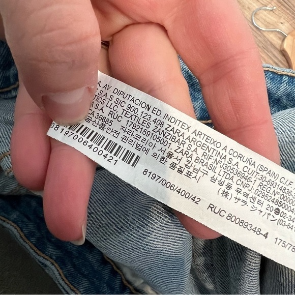 Zara High Rise Denim Shorts - Picture 8 of 13